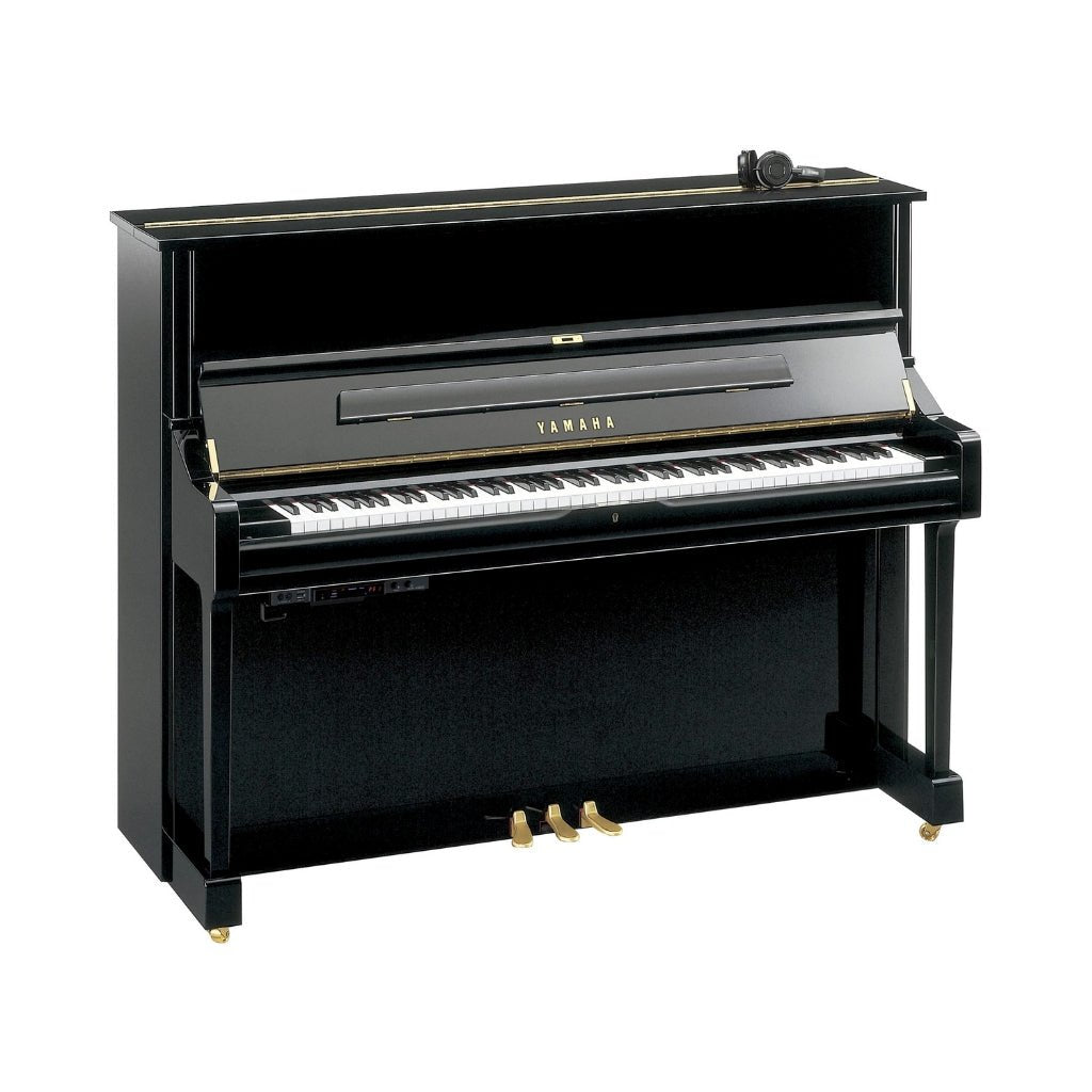 Yamaha U1SH3PEQ 121cm Professional Upright Piano with SH3 Silent System in Polished Ebony Acoustic Pianos Sky Music