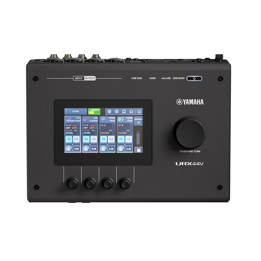 Yamaha URX44V Compact Audio/Video Interface 6-In/4-Out - Black Audio Interfaces Sky Music