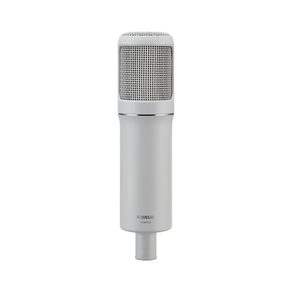 Yamaha YCM705 Condenser Microphone w/Shock Mount & Pop Filter - White Microphones Sky Music