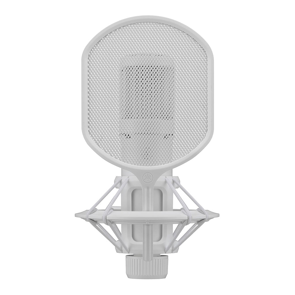 Yamaha YCM705 Condenser Microphone w/Shock Mount & Pop Filter - White Microphones Sky Music