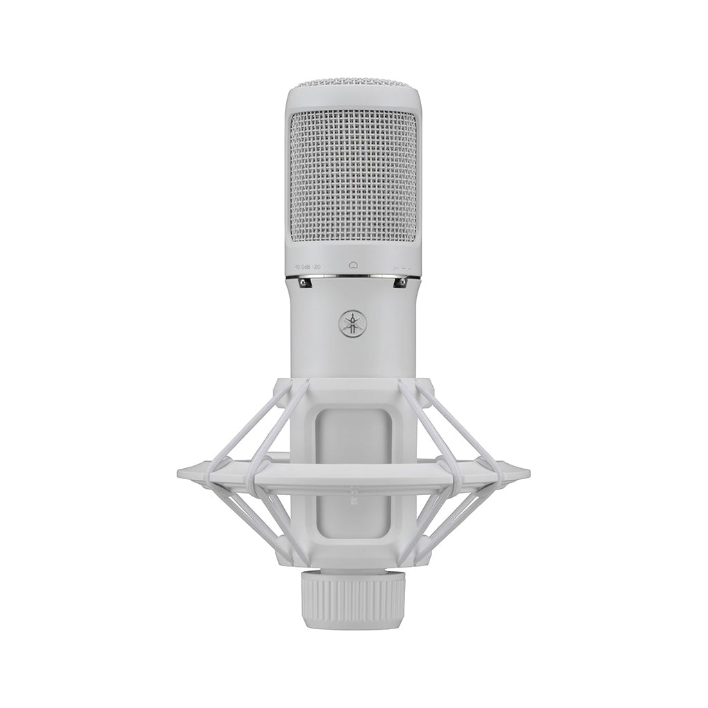 Yamaha YCM705 Condenser Microphone w/Shock Mount & Pop Filter - White Microphones Sky Music