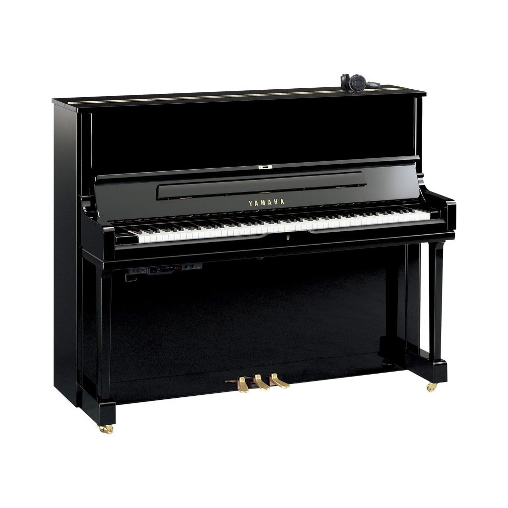 Yamaha YUS1SH3PE 121cm Professional Upright Piano with SH3 Silent System in Polished Ebony Acoustic Pianos Sky Music