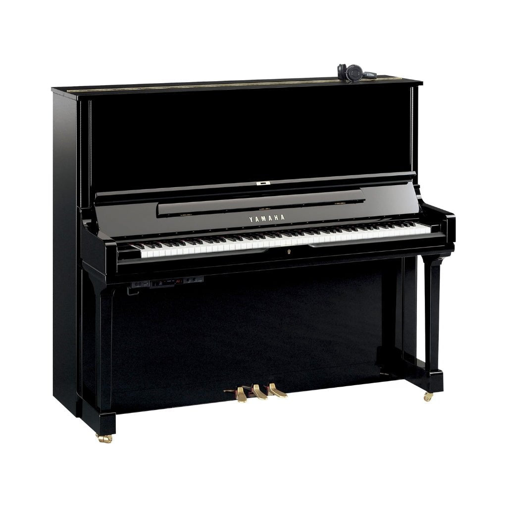 Yamaha YUS3SH3PE 131cm Professional Upright Piano with SH3 Silent System in Polished Ebony Acoustic Pianos Sky Music