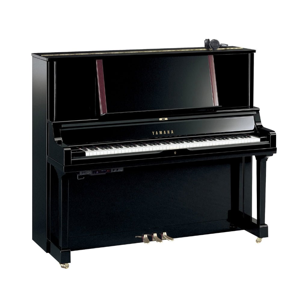 Yamaha YUS5SH3PE 131cm Professional Upright Piano with SH3 Silent System in Polished Ebony Acoustic Pianos Sky Music