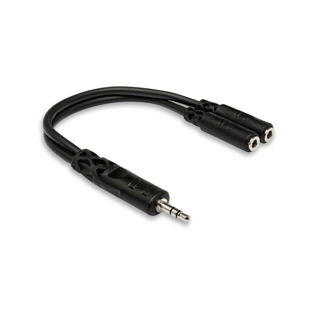 Hosa - 3.5 mm TRS to Dual 3.5 mm TRSF - Y Cable