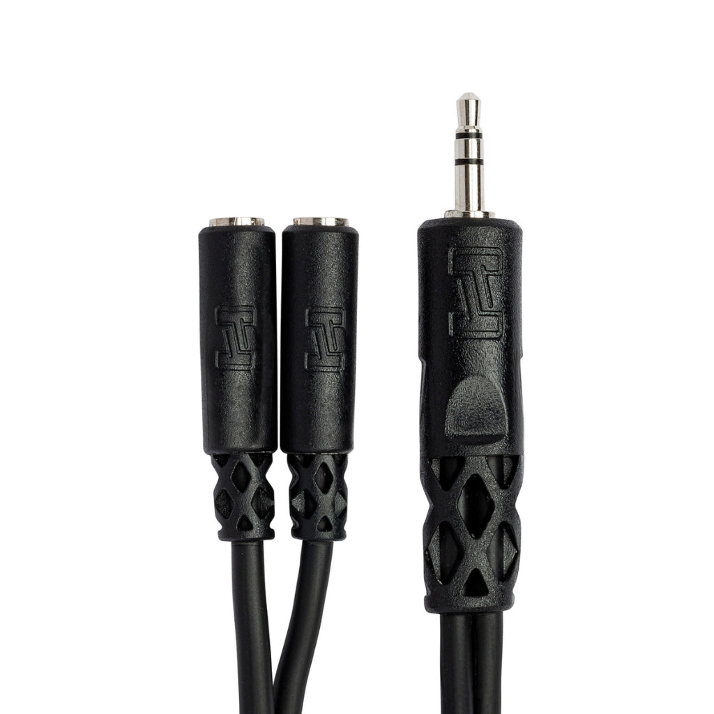 Hosa - 3.5 mm TRS to Dual 3.5 mm TRSF - Y Cable