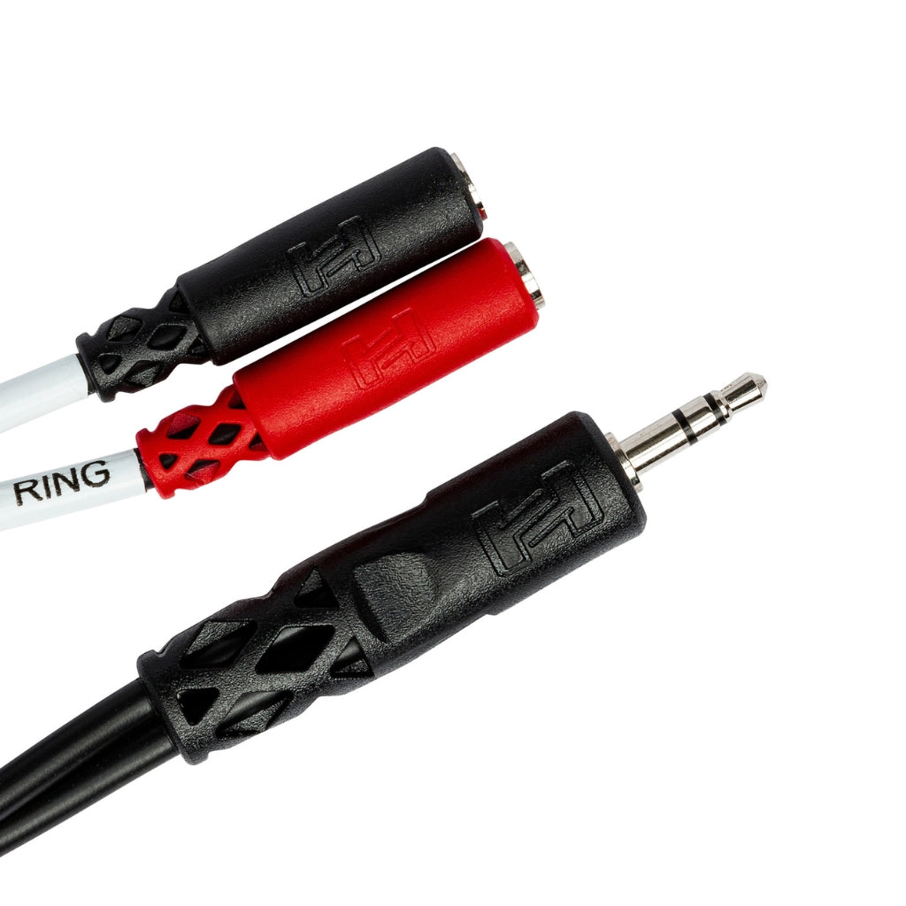 Hosa - 3.5 mm TRS to Dual 3.5 mm TSF - Stereo Breakout