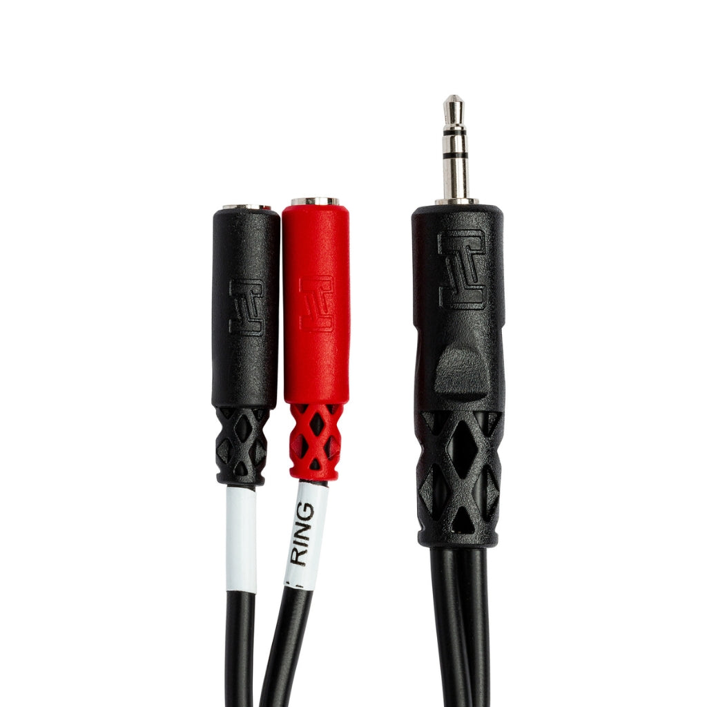 Hosa - 3.5 mm TRS to Dual 3.5 mm TSF - Stereo Breakout