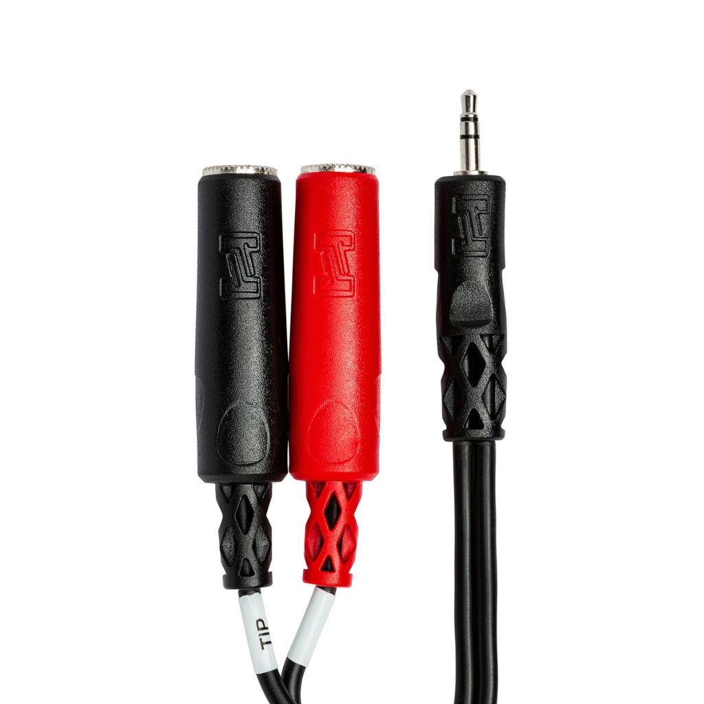 Hosa - 3.5 mm TRS to Dual 1/4 in TSF - Stereo Breakout Cable