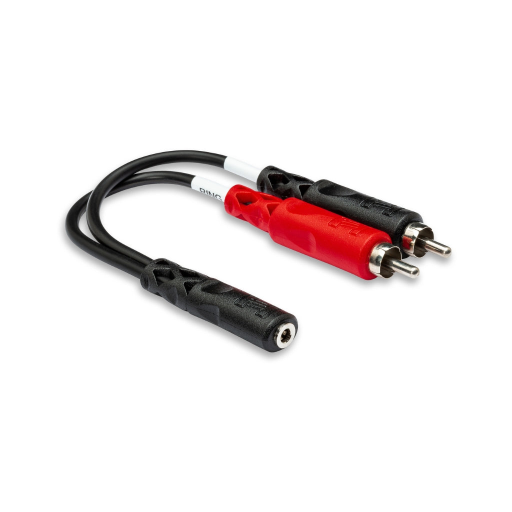 Hosa - 3.5 mm TRSF to Dual RCA - Stereo Breakout