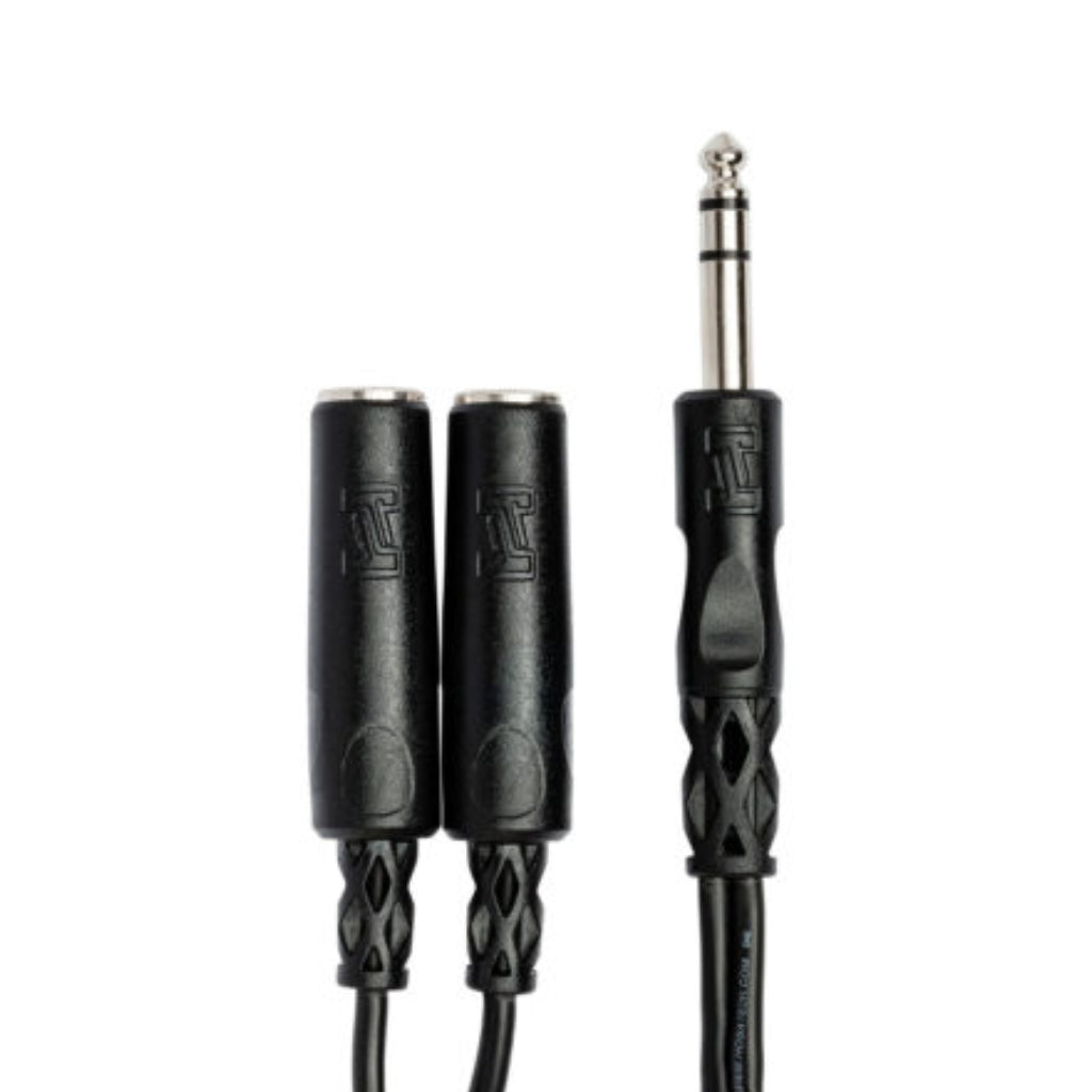 Hosa - 1/4 in TRS to Dual 1/4 in TRSF - Y Cable