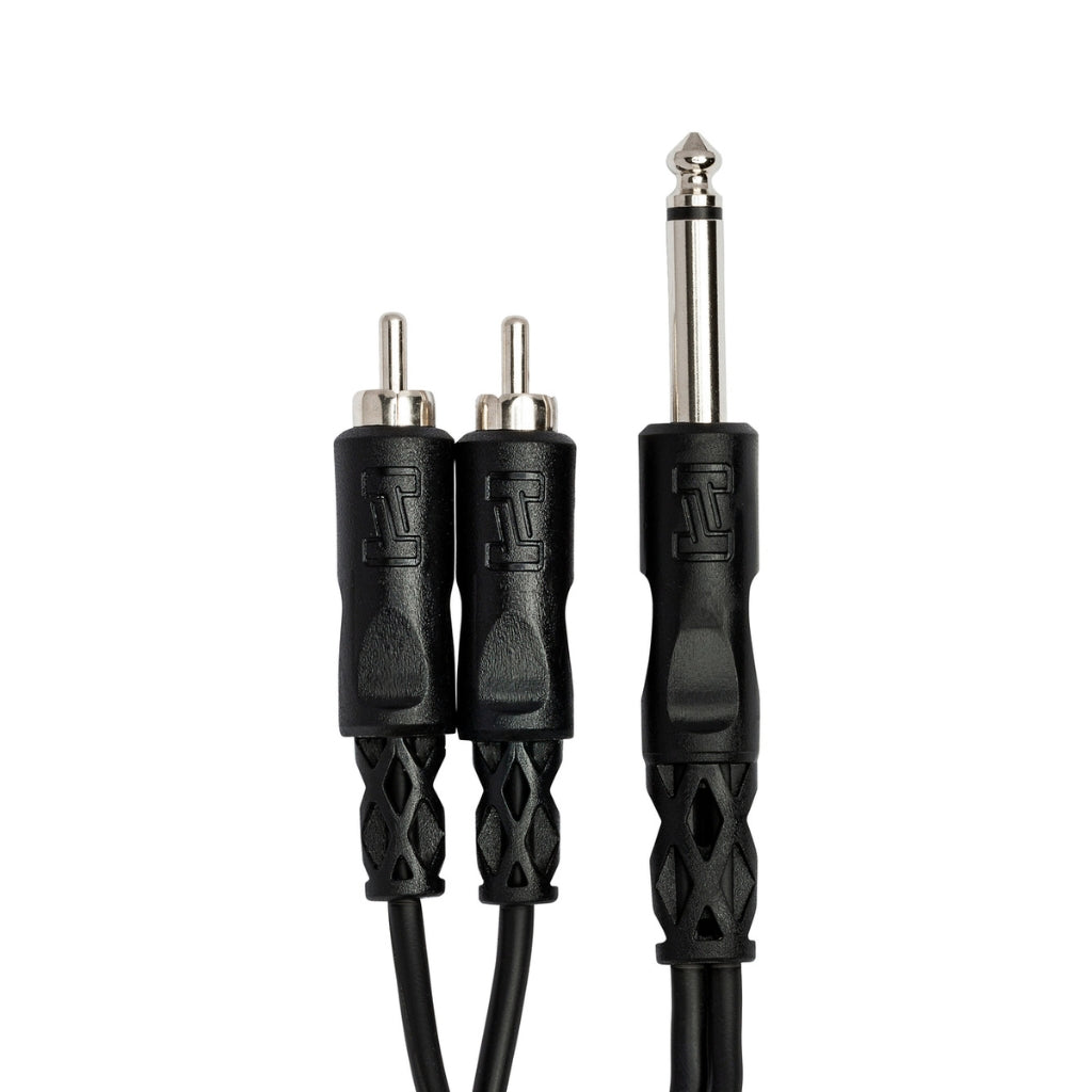 Hosa - 1/4 in TS to Dual RCA - Y Cable
