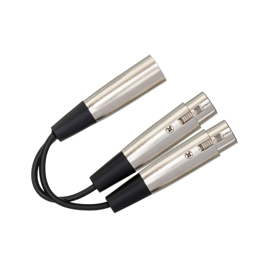 Hosa Technology - Dual XLR3F to XLR3M - Y Cable 1.5ft