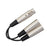 Hosa Technology - XLR3F to Dual XLR3M - Y Cable 18in