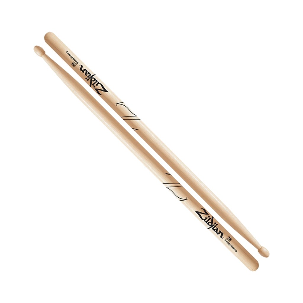 Zildjian 2BWN Hickory Series 2B Wood Tip Drum Sticks Drum Sticks Sky Music