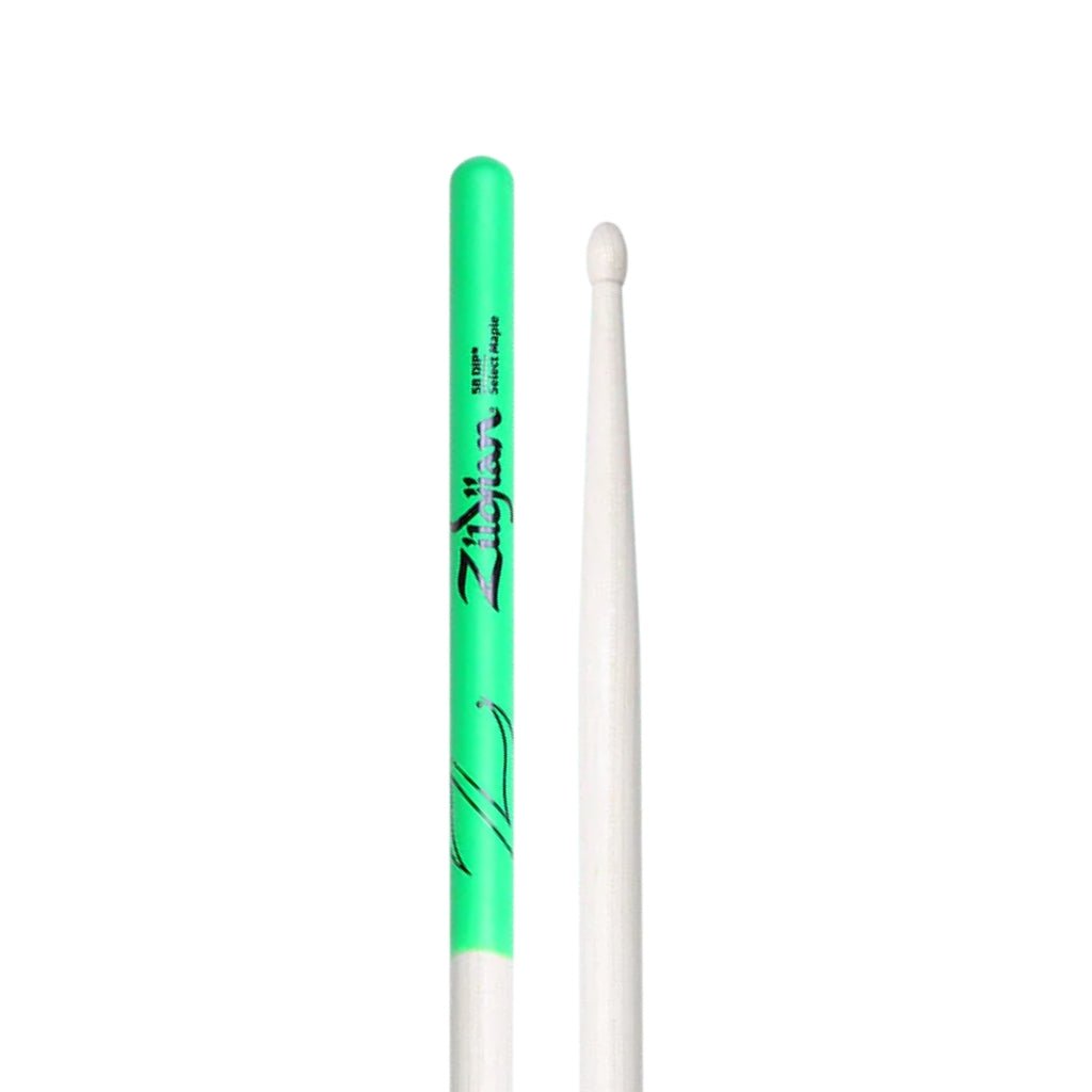 Zildjian 5B Maple Wood - Green Dip Drum Sticks Sky Music