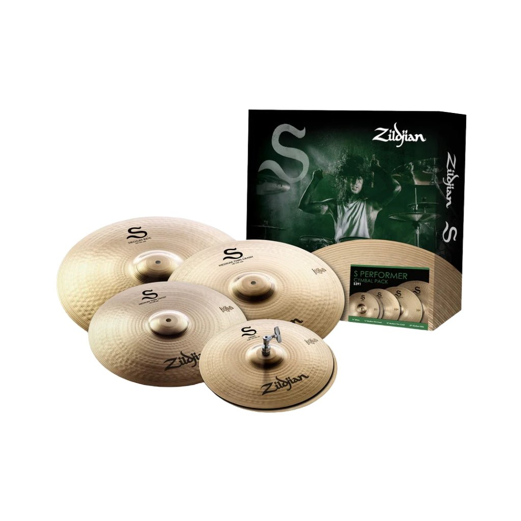 Zildjian S Performer Cymbal Pack (14H, 16C, 18C, 20R) Cymbals Sky Music