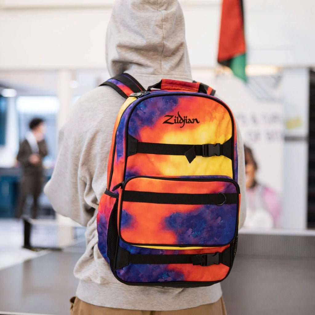 Zildjian - Student Backpack w/Detachable Stick Bag - Orange Burst Drum Accessories Sky Music