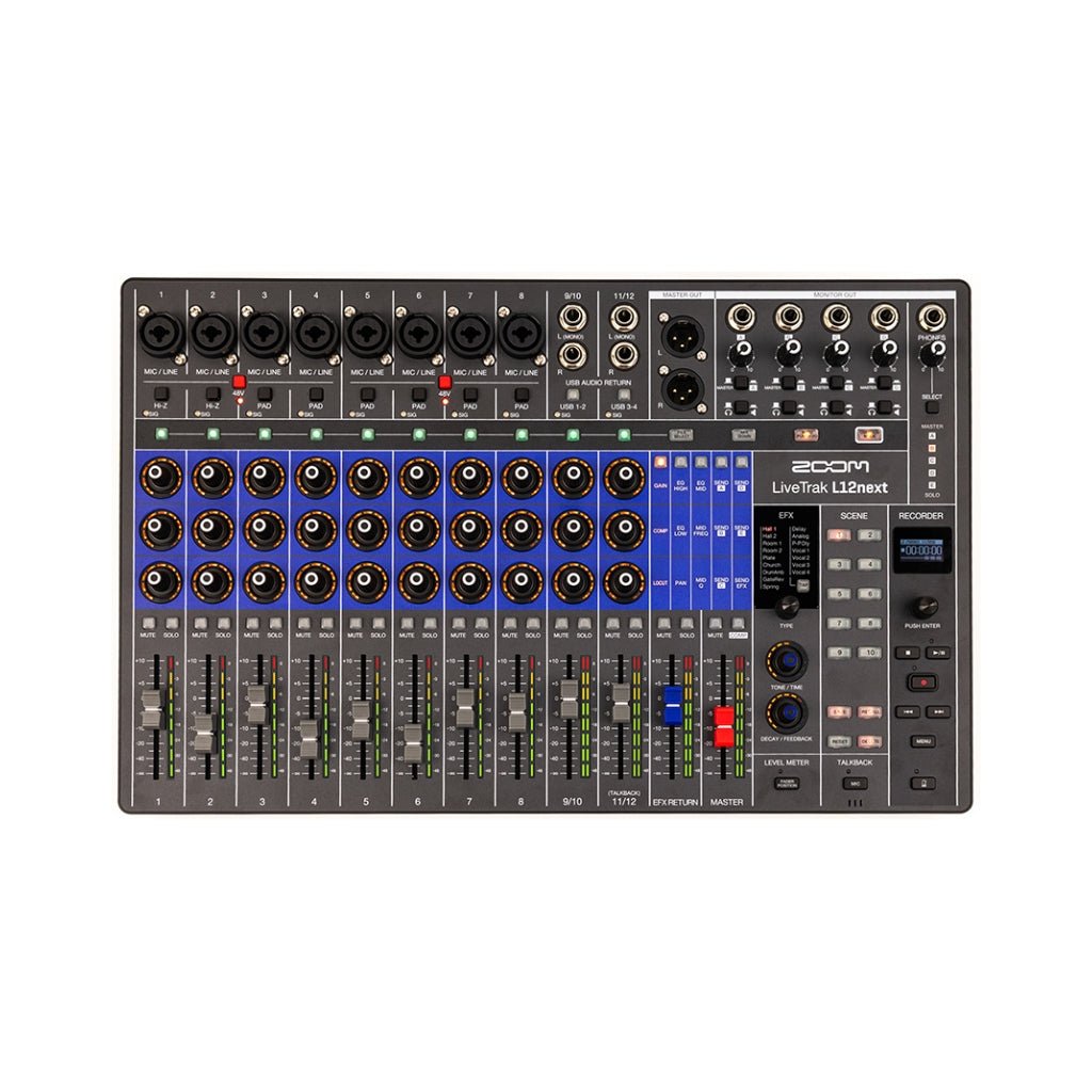 Zoom LiveTrak L12next Digital Mixer/Recorder Mixers Sky Music