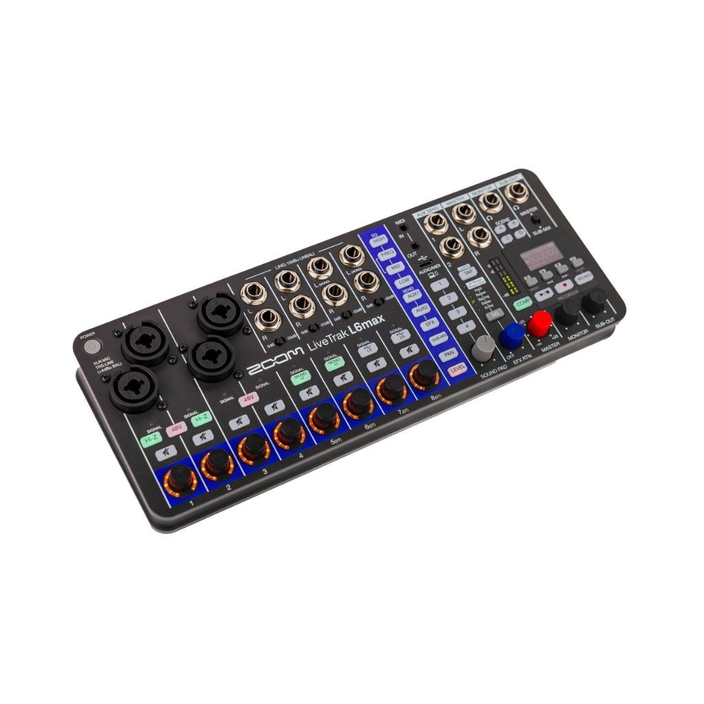 Zoom LiveTrak L6max 12-channel Digital Mixer Mixers Sky Music