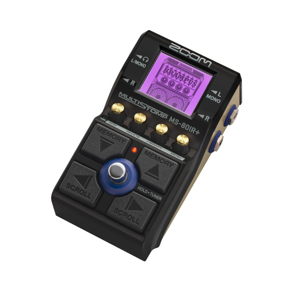 Zoom MS-80 IR+ Amp Sim and Multi-Effects Amp Modeler Guitar Pedal Effects Pedals Sky Music