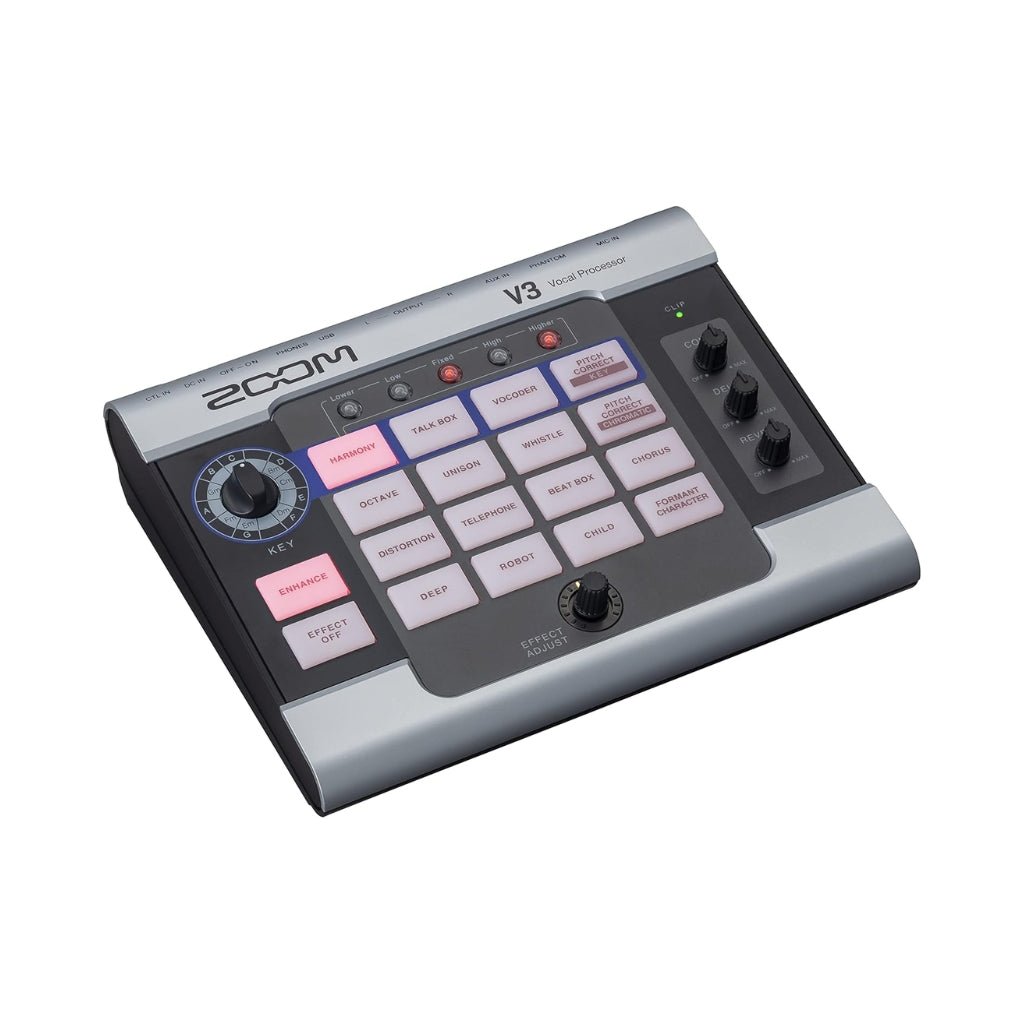 Zoom V3 Multi-Effects Vocal Processor Effects Pedals Sky Music