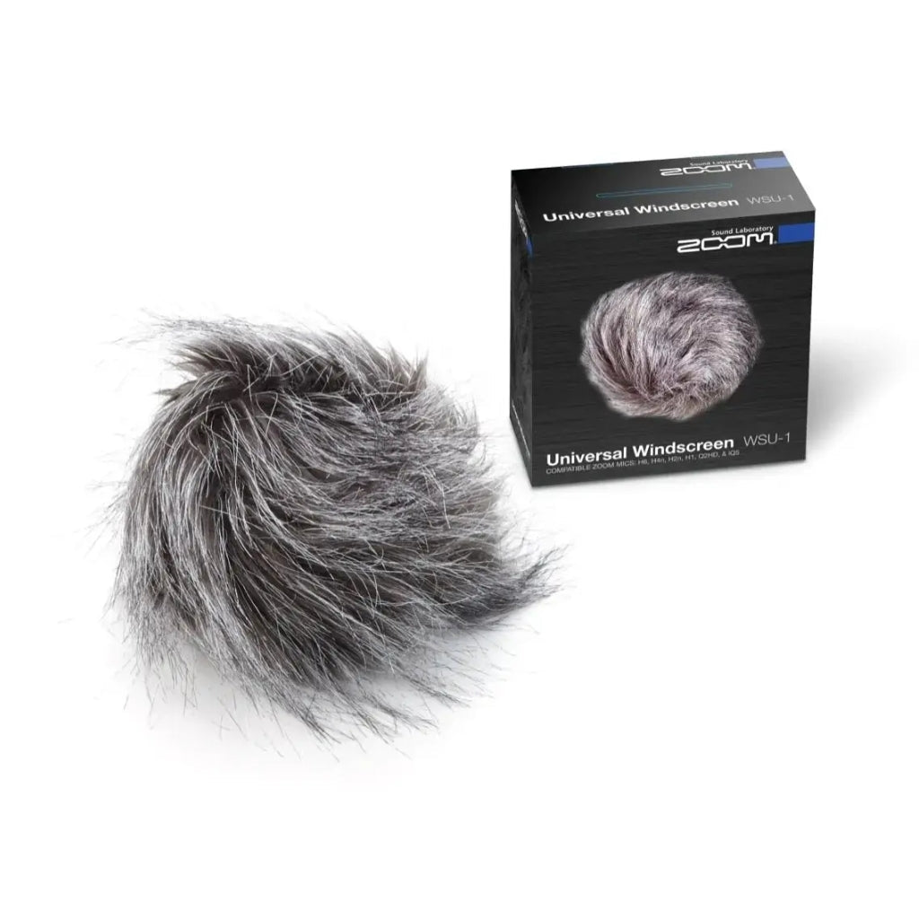 Zoom WSU-1 Universal Synthetic Fur Windscreen Audio Recorders Sky Music