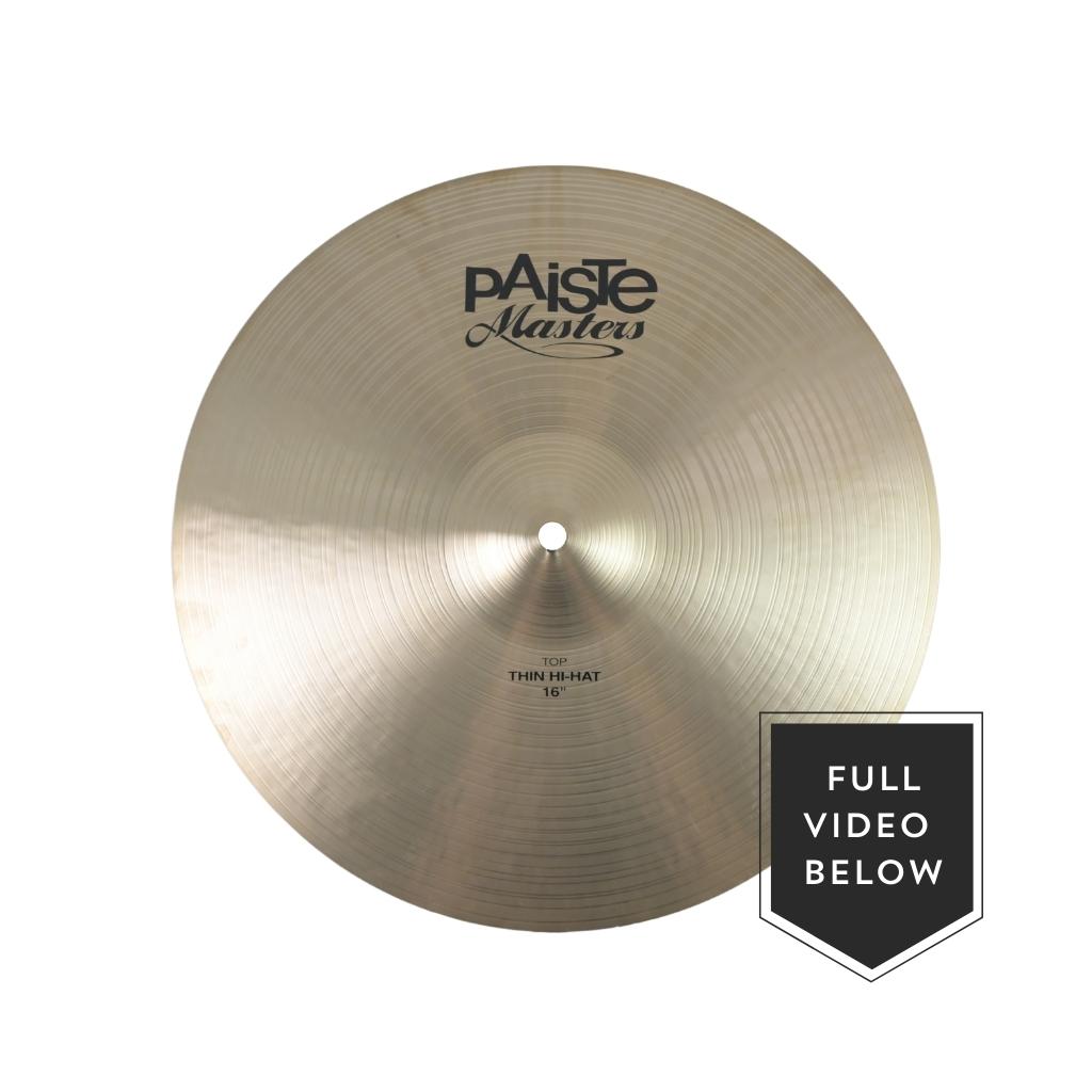 Paiste 16" Masters Thin Hi-Hats-Sky Music