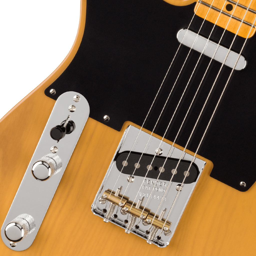Fender American Vintage II 1951 Telecaster® Left-Hand, Maple Fingerboard, Butterscotch Blonde-Sky Music