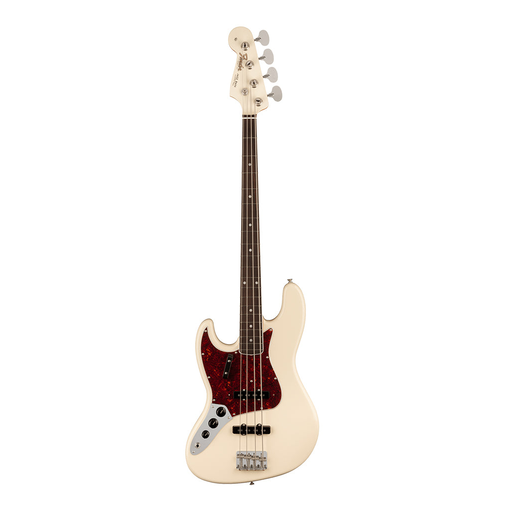 Fender American Vintage II 1966 Jazz Bass® Left-Hand, Rosewood Fingerboard, Olympic White-Sky Music