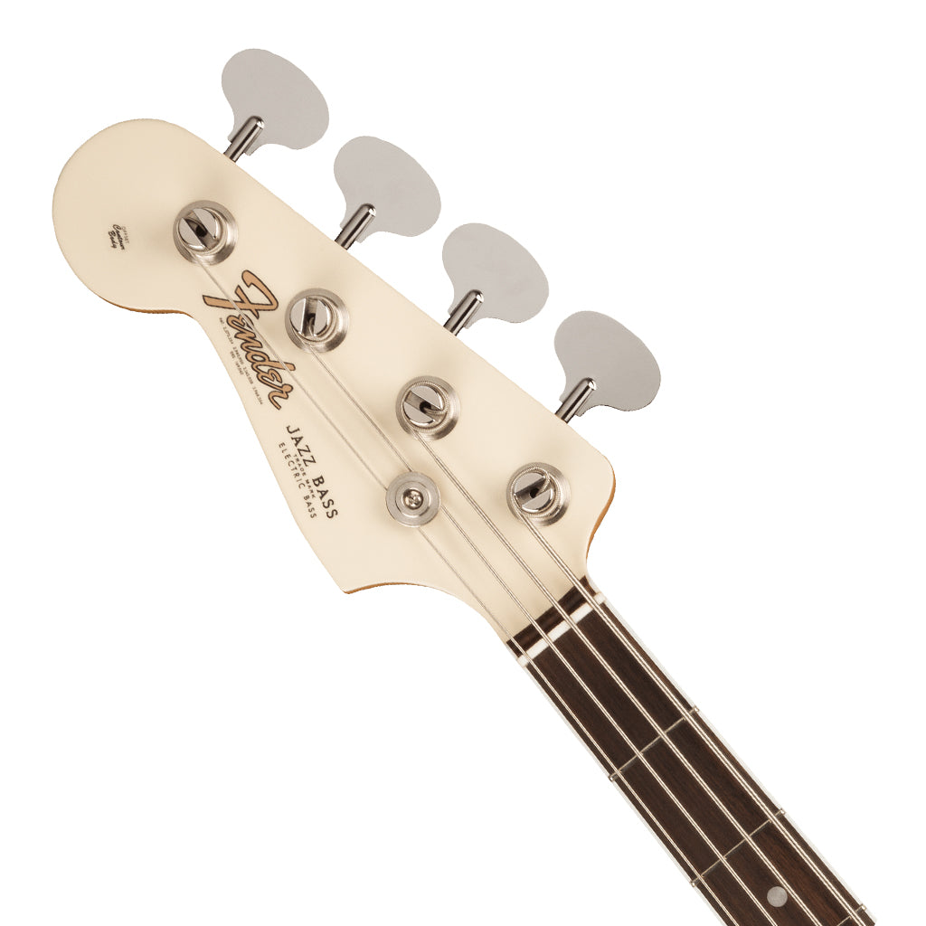 Fender American Vintage II 1966 Jazz Bass® Left-Hand, Rosewood Fingerboard, Olympic White-Sky Music