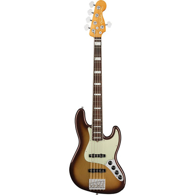 Fender American Ultra Jazz Bass V - Mocha Burst - Rosewood Fretboard