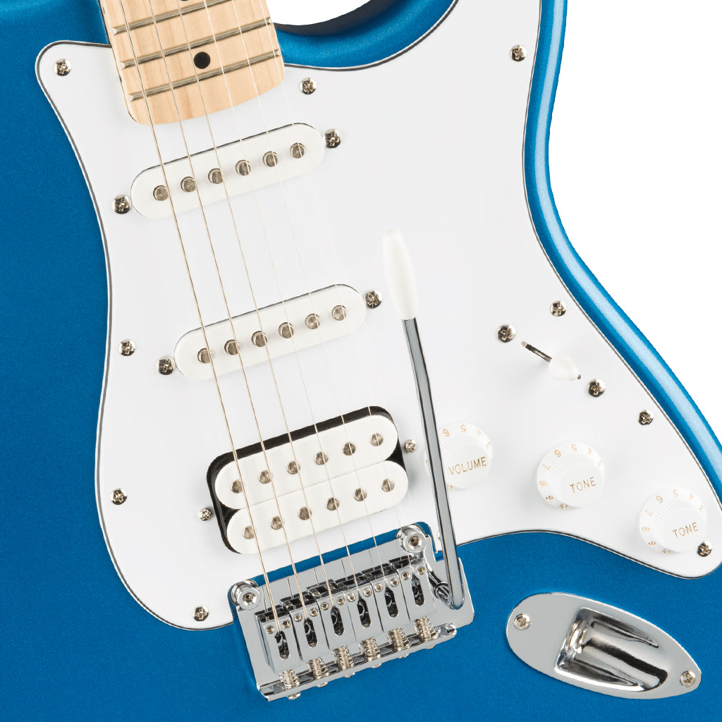 Squire Affinity Series Stratocaster HSS Pack Maple Fingerboard Lake Placid Blue Gig Bag 15G 240V AU