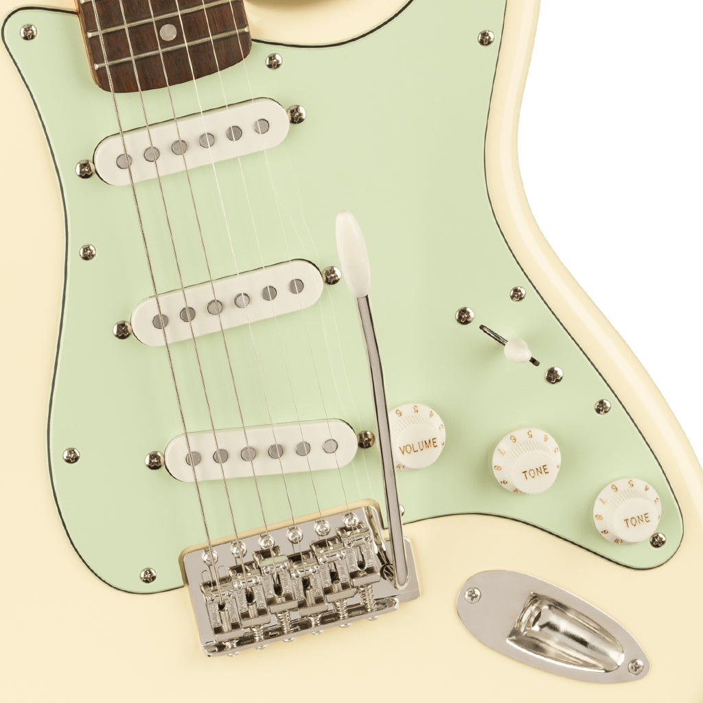 Squier FSR Classic Vibe 60s Stratocaster Laurel Fingerboard Mint Pickguard Olympic White