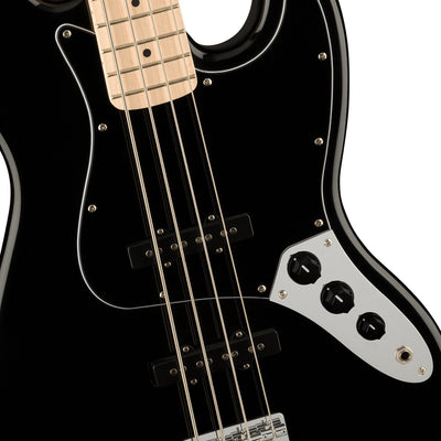 Squier - Affinity Series™ Jazz Bass®, Maple Fingerboard, Black Pickguard, Black-Sky Music