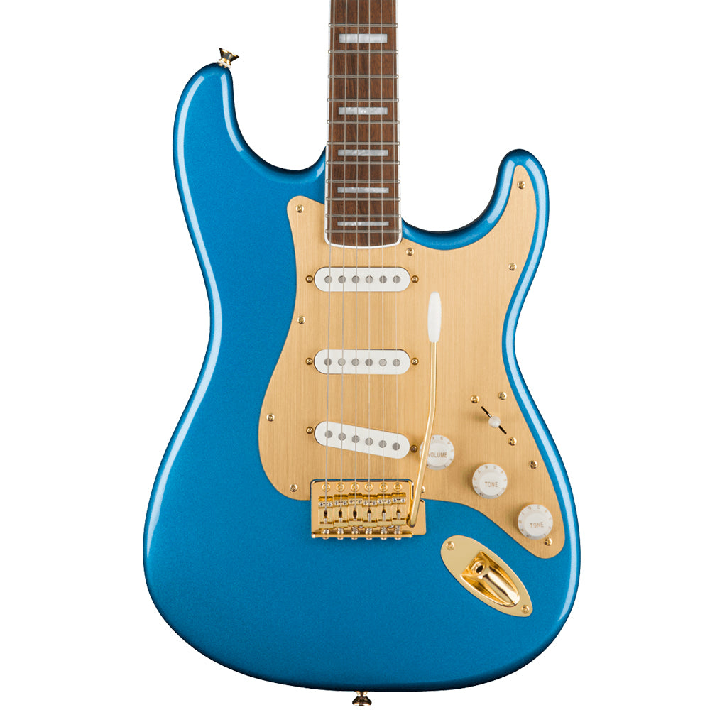 Squier 40th Anniversary Stratocaster Gold Edition Laurel FB Lake Placid Blue