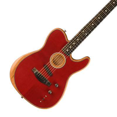 Fender American Acoustasonic Telecaster Ebony Fingerboard Crimson Red
