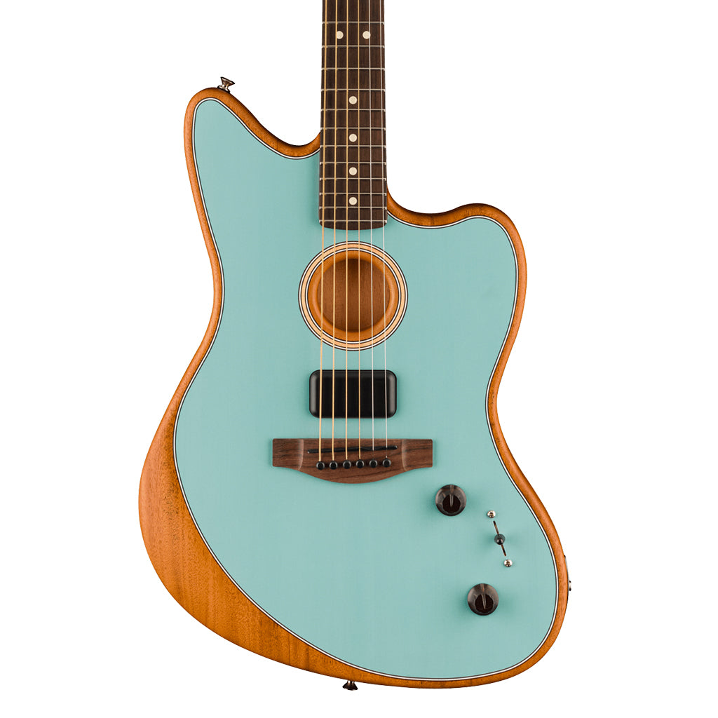 Fender Acoustasonic Player Jazzmaster Rosewood Fingerboard Ice Blue