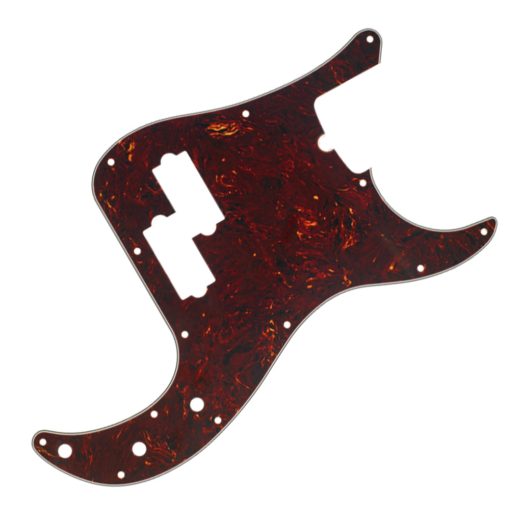 Fender  Pickguard Precision Bass 13 Hole Mount with Truss Rod Notch Tortoise Shell 4 Ply