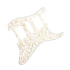 Fender Pickguard Stratocaster H S H 11 Hole Mount Aged White Pearl 4 Ply