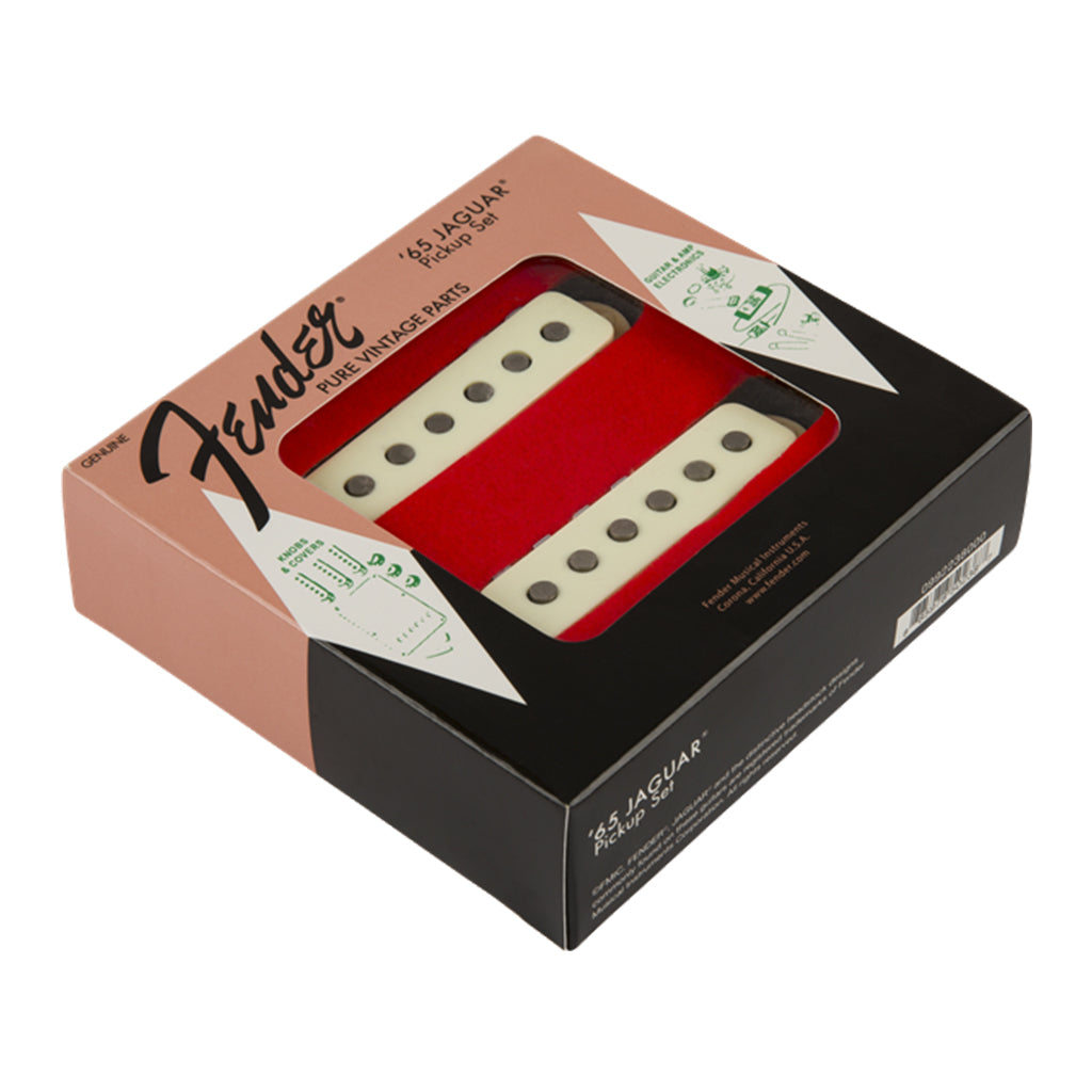 Fender Pure Vintage 65 Jaguar Pickup Set Vintage White 2