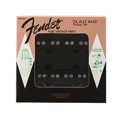Fender Pure Vintage 74 Jazz Bass Pickup Set Black 2