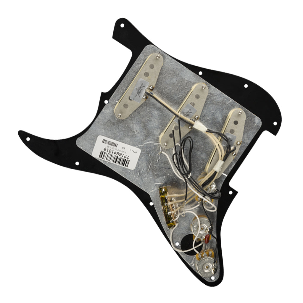 Fender Pre Wired Strat Pickguard Custom Shop Custom 69 SSS Black 11 Hole PG