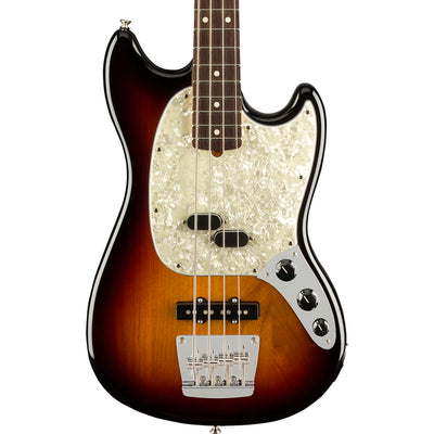 Fender American Performer Mustang Bass - 3 Tone Sunburst - Rosewood