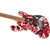 EVH - Striped Series Frankie - Maple Fingerboard - Red with Black Stripes Relic