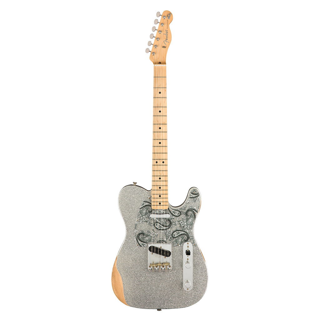 Fender Brad Paisley Road Worn Telecaster Maple Fingerboard Silver Sparkle