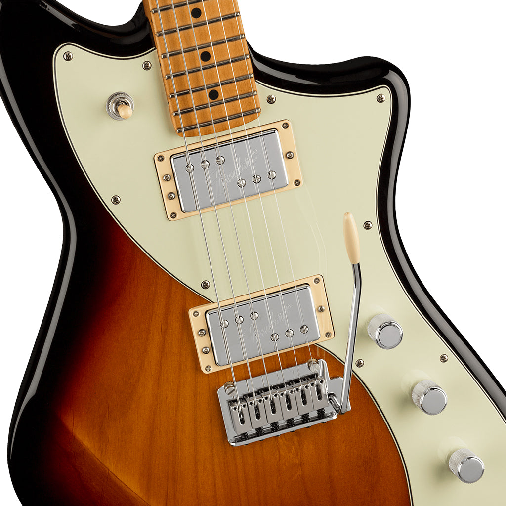 Fender Player Plus Meteora® HH, Maple Fingerboard, 3-Color Sunburst-Sky Music