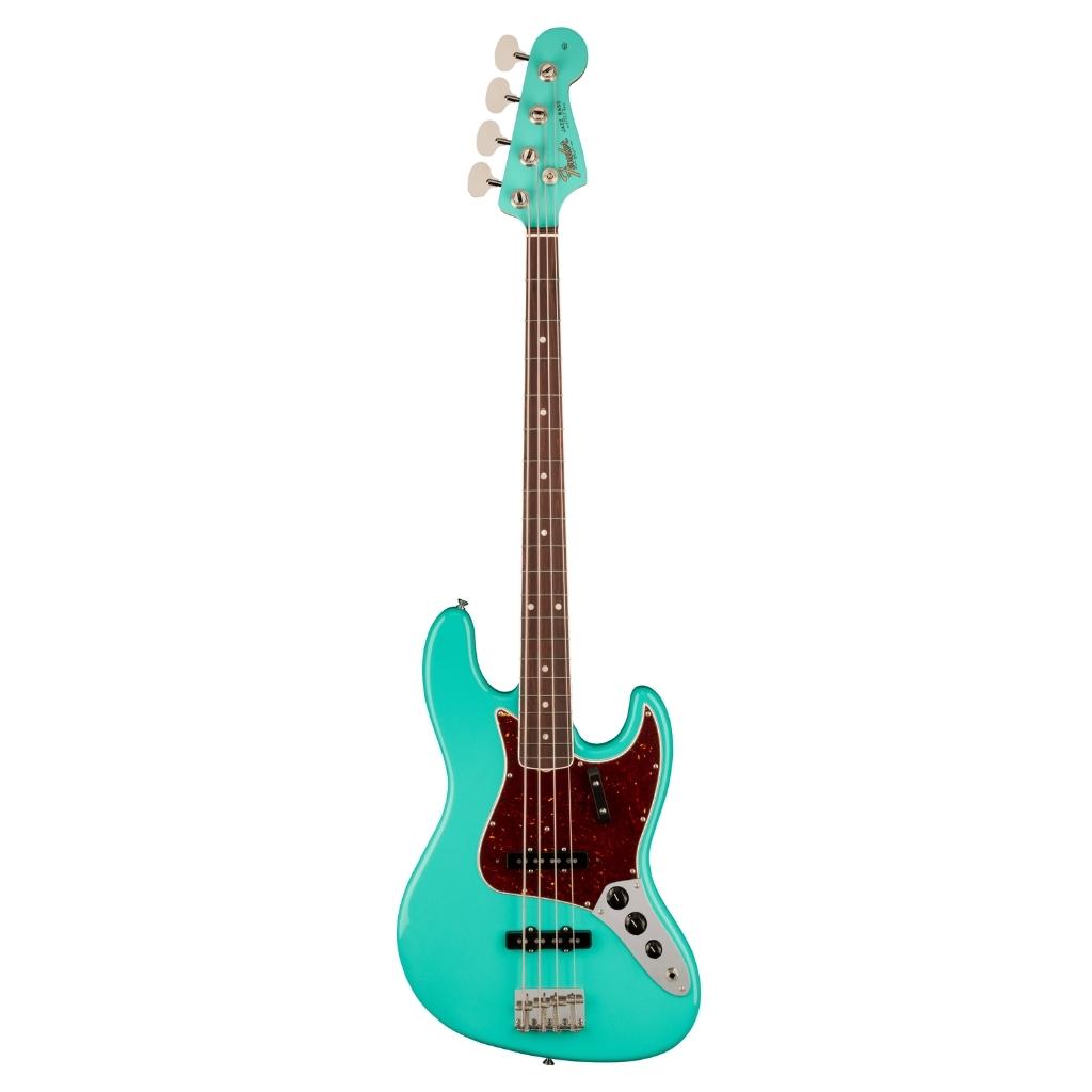 Fender American Vintage II 1966 Jazz Bass®, Rosewood Fingerboard, Sea Foam Green-Sky Music