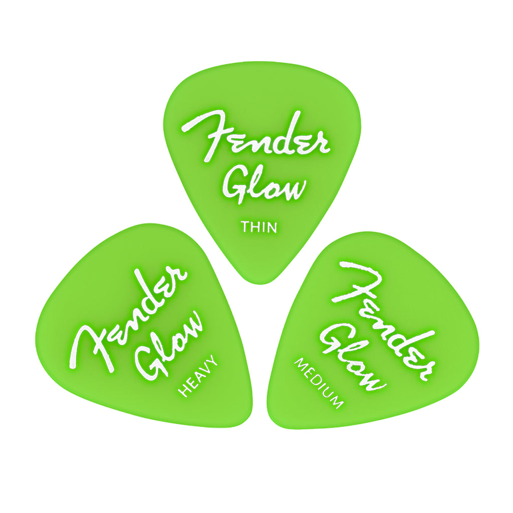 Fender Glow In The Dark 351 Picks 12 Pack