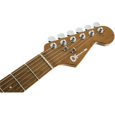 Charvel - Pro-Mod DK24 HH 2PT CM Electric Guitar - Maple Neck Matte - Blue Frost
